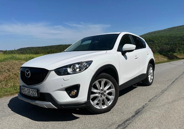 Mazda CX-5 cena 39999 przebieg: 155000, rok produkcji 2014 z Biała małe 742